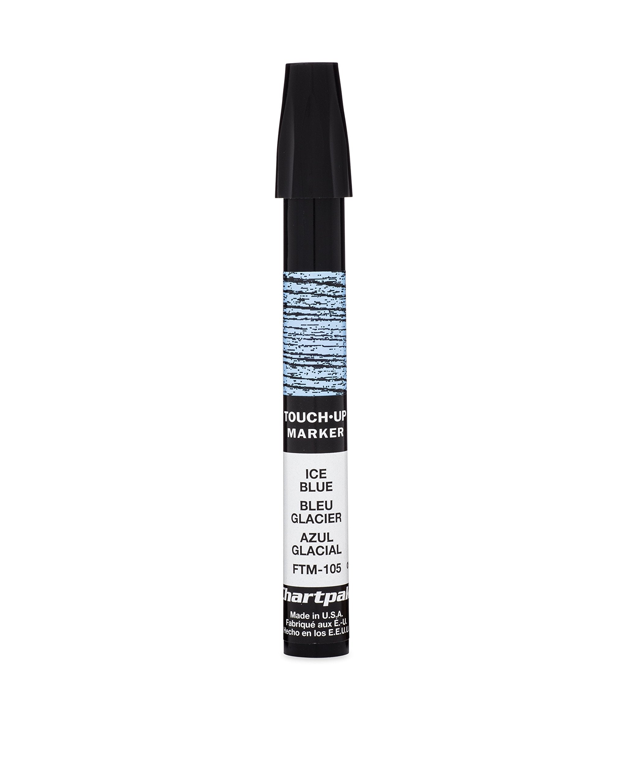 AD Marker Chartpak Wood Frame Touch-Up Marker, Tri-Nib, Ice Blue, 1 Each (FTM105)