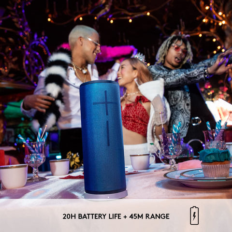 Ultimate Ears MEGABOOM 3 Portable Wireless Bluetooth Speaker (Powerful Sound + Thundering Bass, Bluetooth, Magic Button, Waterproof, Battery 20 Hours) - Night Black, Large