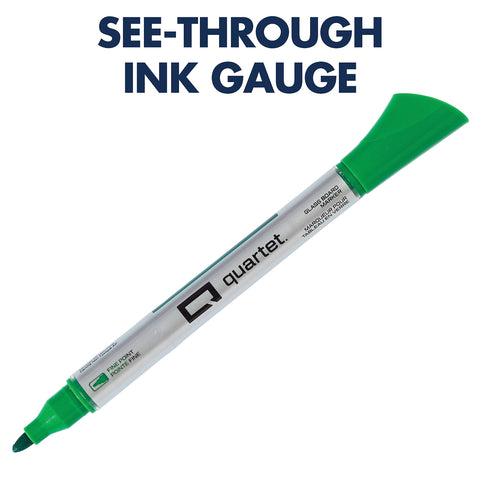 Quartet Glass Board Dry Erase Markers, Premium, Fine Tip, Assorted Colors, 4 Pack (79555)