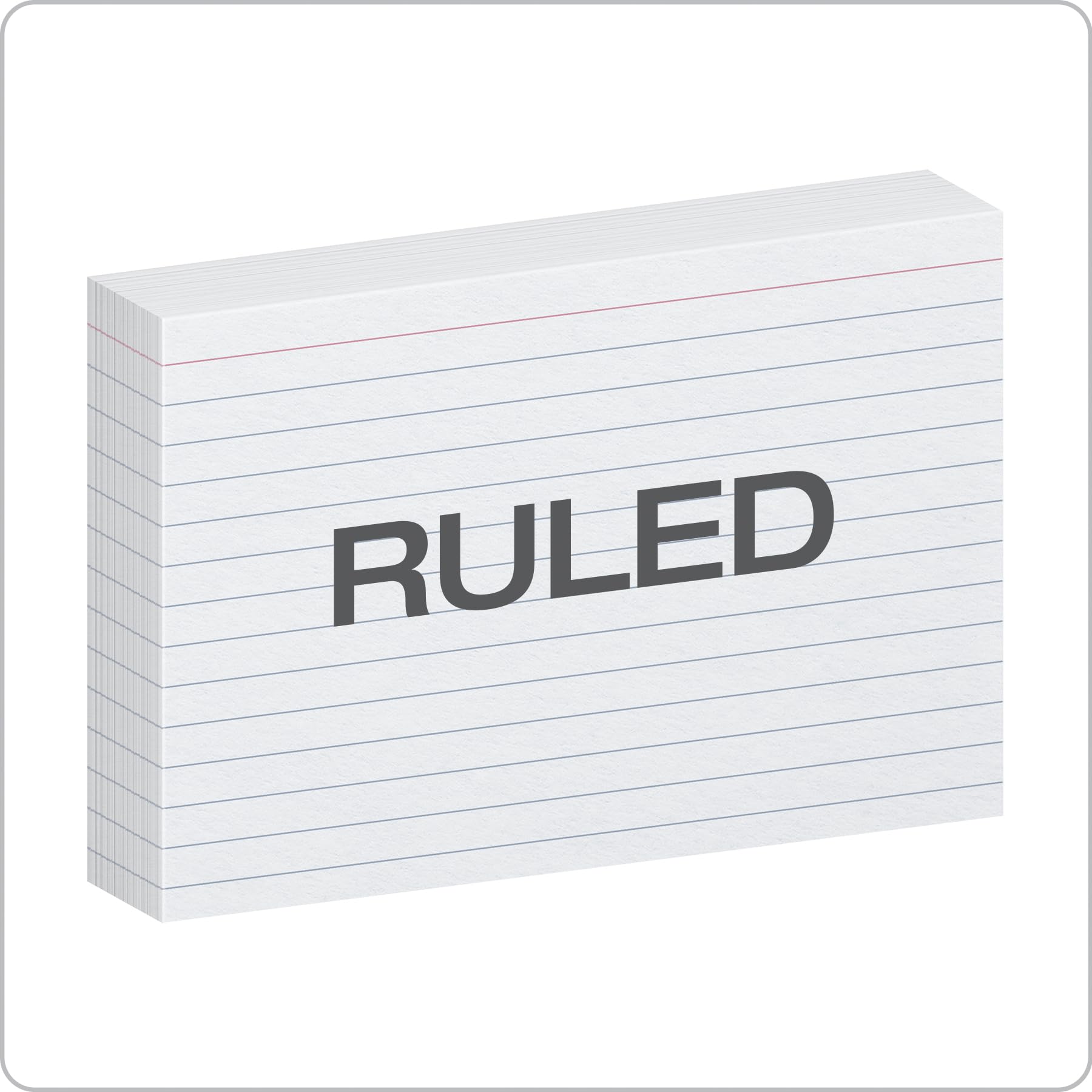 Oxford Ruled Index Cards, 4" x 6", White, 100 Per Pack (40159-SP)
