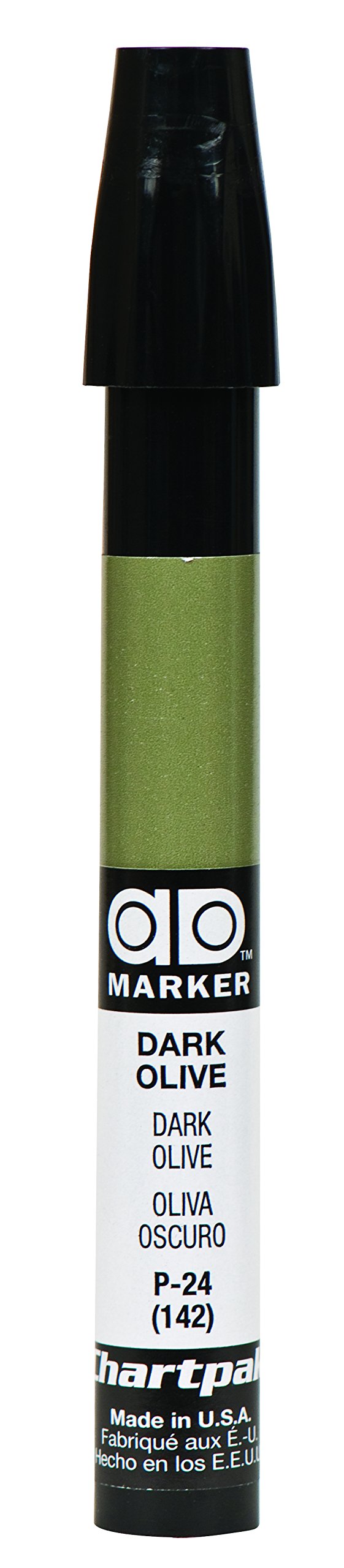 The Original Chartpak AD Marker, Tri-Nib, Dark Olive, 1 Each (P24)