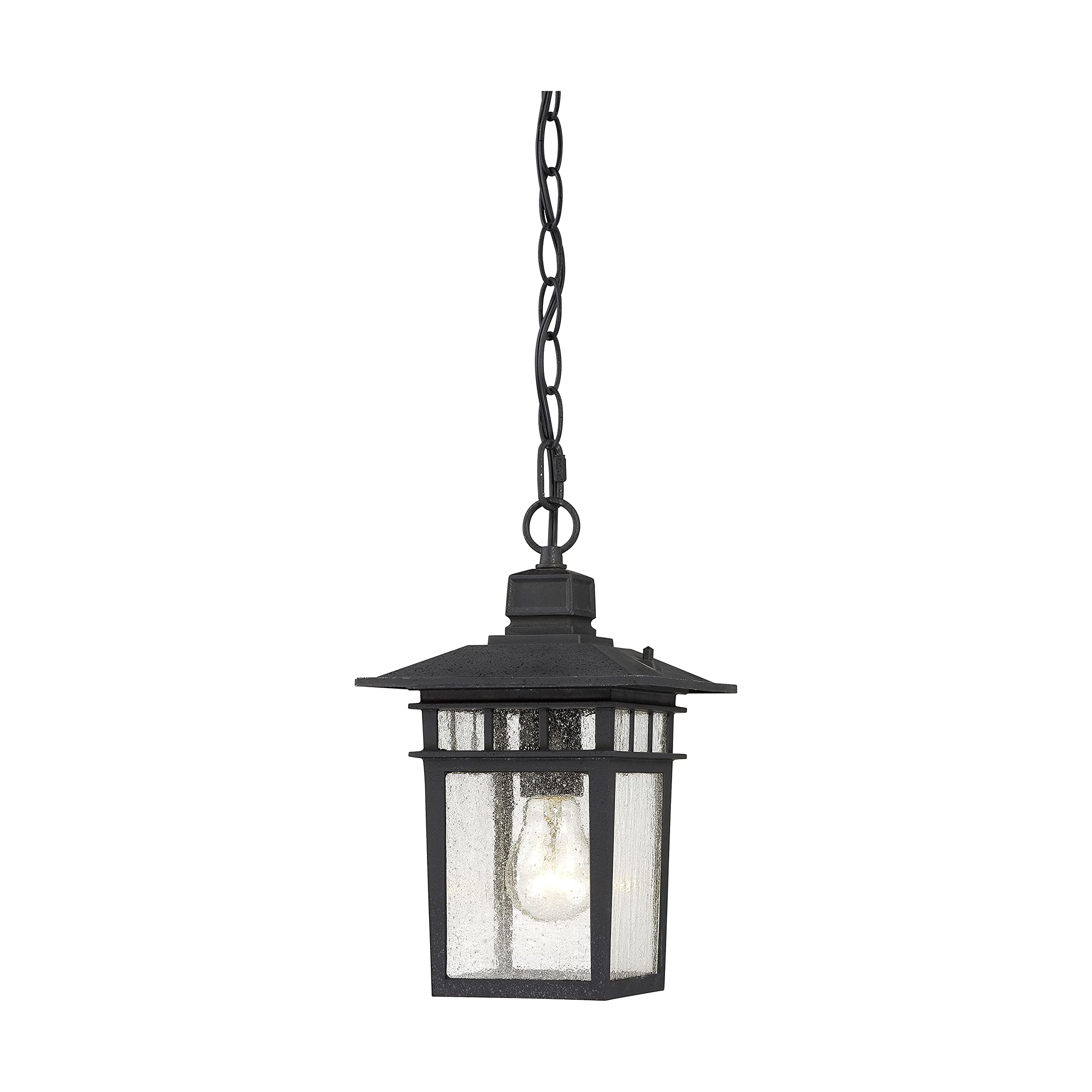 Nuvo Lighting 60/4956 Traditional One Light Hanging Lantern from Cove Neck collection in Black finish
