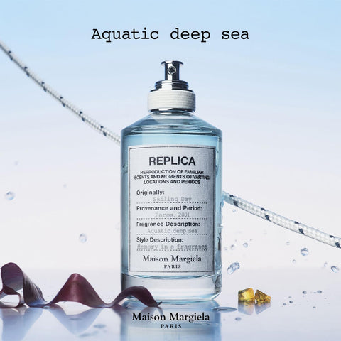 Maison Margiela - Replica - Sailing Day Eau de Toilette - Fresh Fragrance - With Acquatic Accord, Coriander, & Red Seaweed - 3.4 Fl Oz