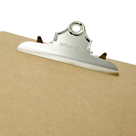 Officemate Recycled Wood Clipboards, Letter Size, 12-Pack with 6″ Rust-Resistant Clips, Durable Hardboard Writing Surface, Made in USA, 9" x 12.5" (83712)