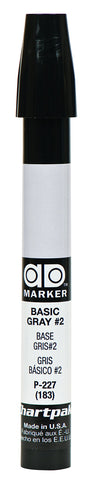 The Original Chartpak AD Marker, Tri-Nib, Basic Gray 2, 1 Each (P227)