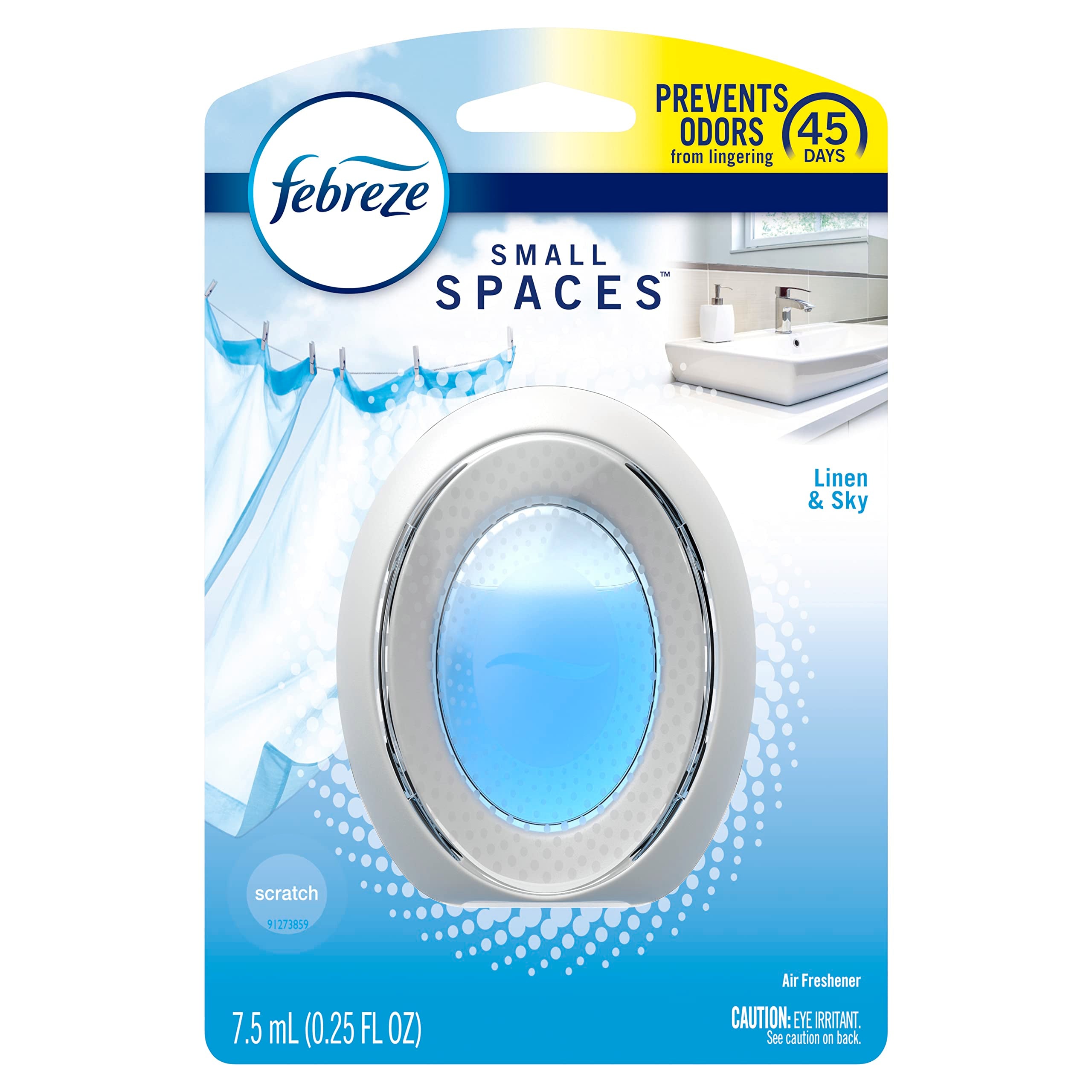 Febreze Odor-Fighting SMALL SPACES Air Freshener, Linen & Sky, 1 count