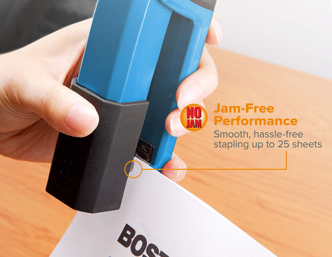 Bostitch Office Epic Metal 3 in 1 Stapler, 25 Sheet Capacity, Includes 210 Staples in Staple Storage Compartment & Integrated Remover,