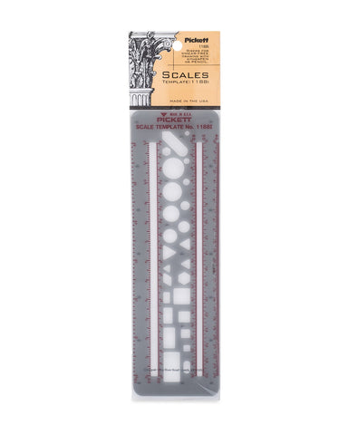 Pickett Scales Template, 6 Printed Scales (1188I)