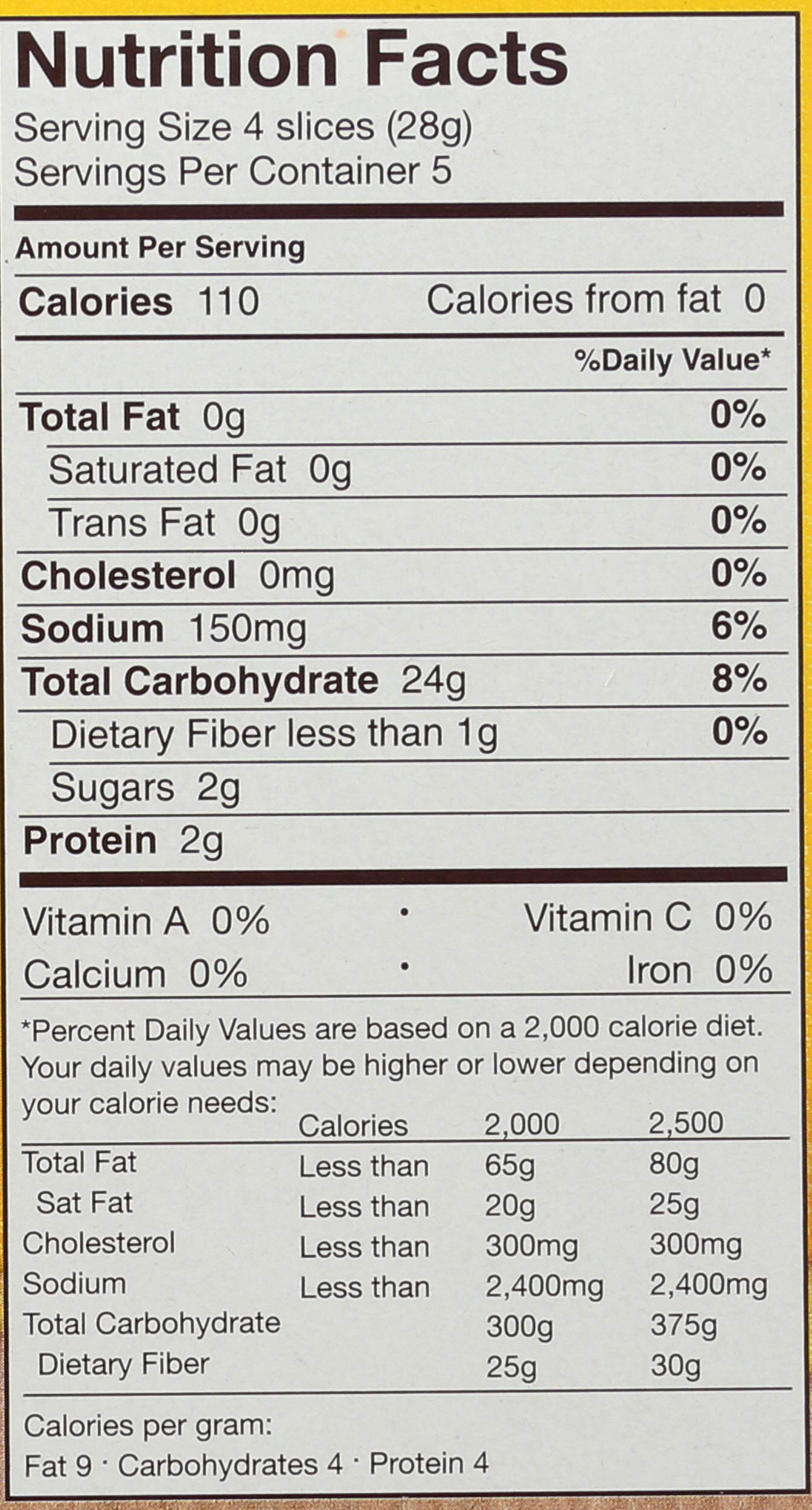Schar - Crispbread - Certified Gluten Free - No GMO's, Lactose, Fat, Cholesterol, Wheat or Preservatives - (5.3 oz)