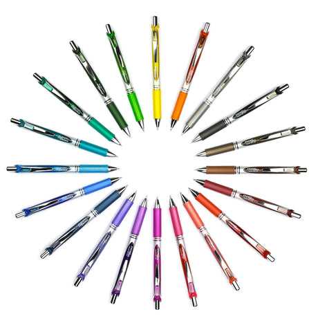 Pentel EnerGel XM BL77 Retractable Gel Pen Coral (Pack of 1)