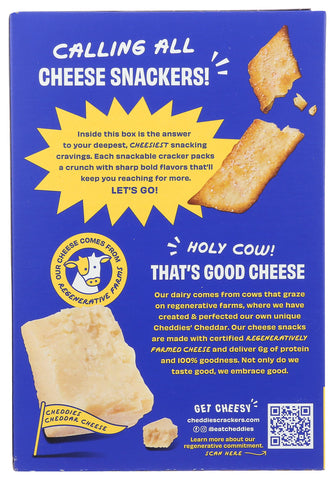 Cheddies, All Natural Protein Packed Cheddar Crackers, Cheddar Cheese, 4.2 Ounce, 6g Protein, Low Carb