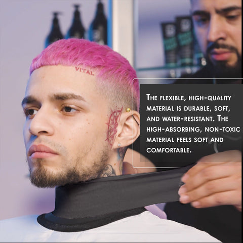 L3 - Level 3 Neck Paper - Disposable and Flexible Neck Strips - Barber and Hair Stylist Supplies - Self-Adheres to Neck - Pre-Cut and Easy to Use - 5 Rolls (100each) (Black)