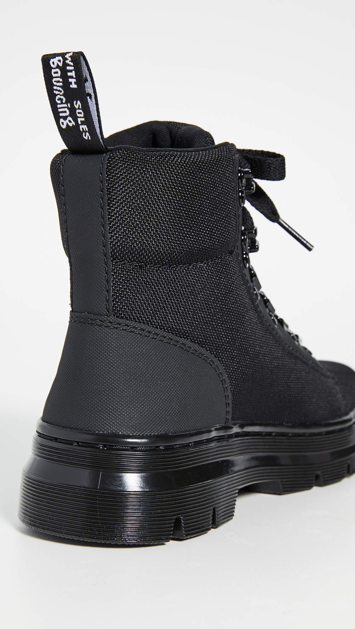 Dr. Martens Women's Combs W Combat Boot, Black/Black, 10