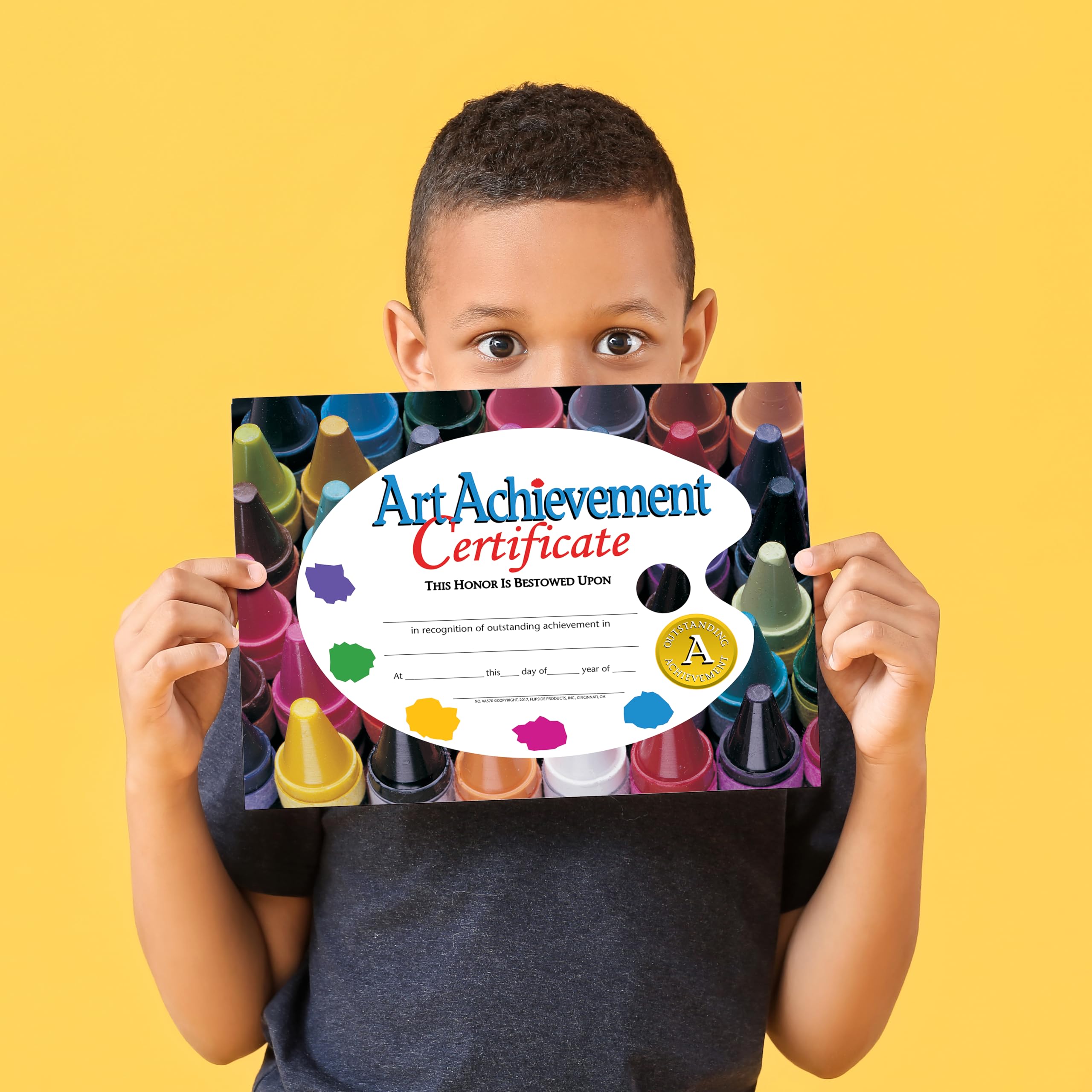 Hayes Art Achievement Certificate Style A, 8-1/2 x 11 Inches, Pack of 30