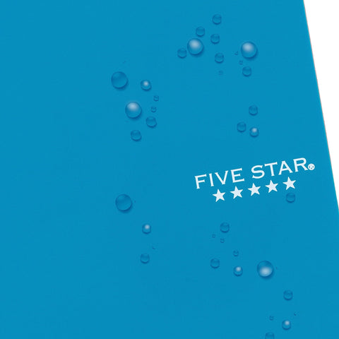 Five Star Small Spiral Notebook, 2 Subject, College Ruled Paper, 9-1/2" x 6", 100 Sheets, Teal Blue (06180AA4)
