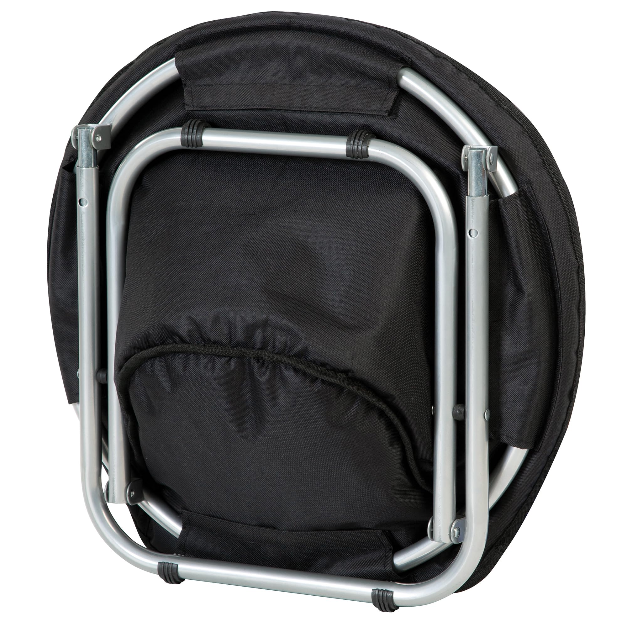 Etna Products Round Pet Bed: Comfortable Elevated Cat Bed with Paw Print Cushion - Black & White Water Resistant Papasan Chair for Small Dogs