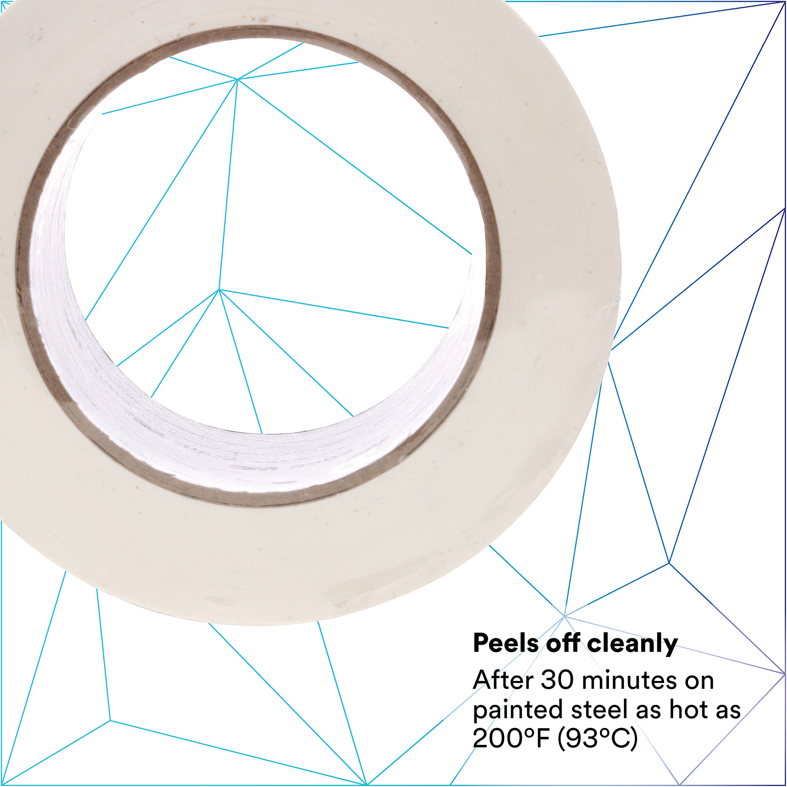 3M Vinyl Duct Tape 3903, White Color, 2 in x 50 yd, 7.3 mil, 1 Roll, Individually Wrapped Conveniently Packaged