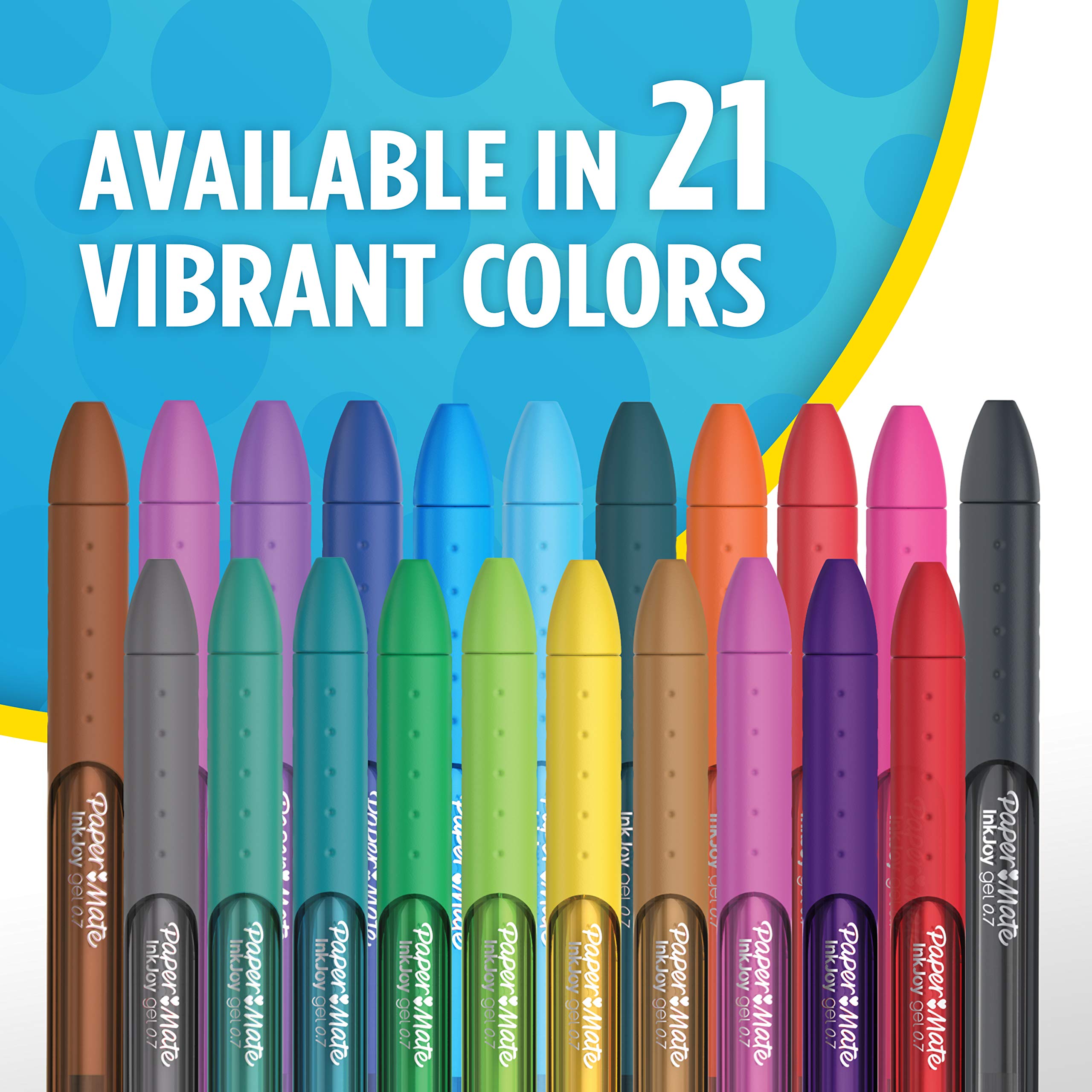Paper Mate InkJoy Pens, Gel Pens, Medium Point (0.7mm), Assorted, 4 Count