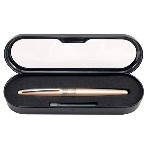 PILOT Metropolitan Collection Ball Point Pen, Gold Barrel, Zig-Zag Design, Medium Point, Black Ink (91303)