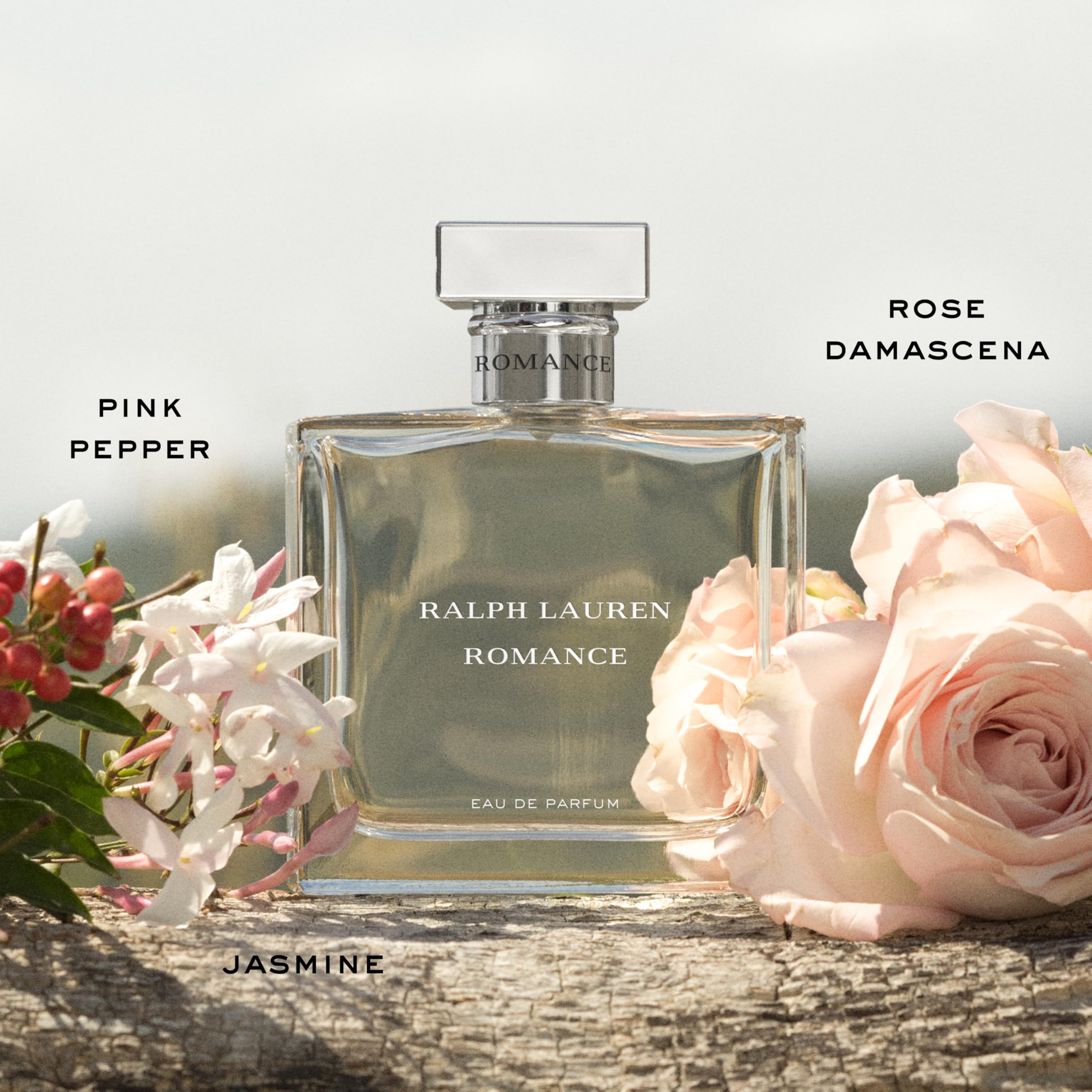 Ralph Lauren FRAGRANCES Romance - Eau de Parfum - Women's Perfume - Floral & Woody - With Rose, Jasmine, and Berries - Medium Intensity - 1 Fl Oz