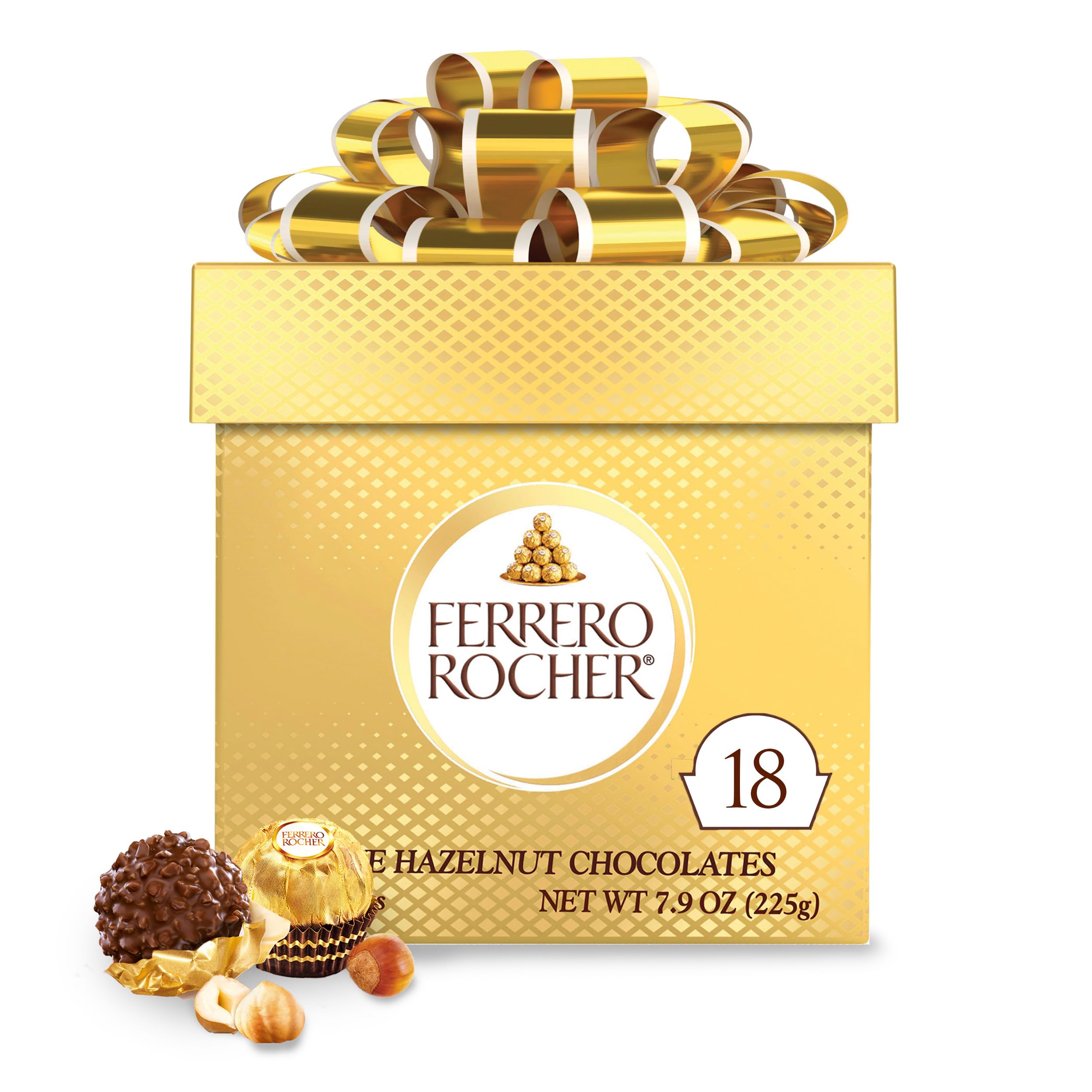 Ferrero Rocher Gift Cube, 18 Count,0.7 pounds