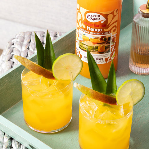 Master of Mixes Mango Daiquiri / Margarita Drink Mix, Ready to Use, 1 Liter Bottle (33.8 Fluid Ounces)