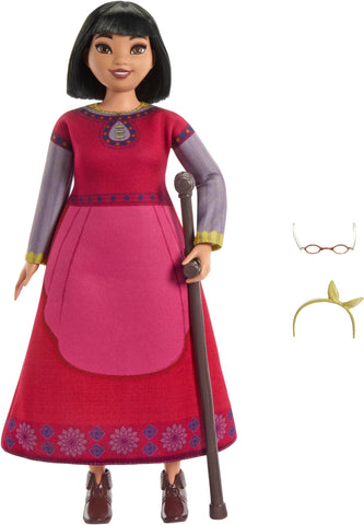 Mattel Disney Wish Toys, Dahlia of Rosas Posable Fashion Doll with Removable Clothes & Accessories, Inspired by the Movie