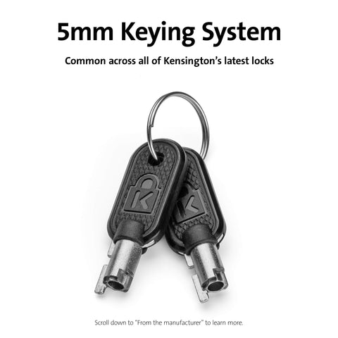 Kensington ClickSafe® 2.0 Universal Keyed Laptop Lock (K68102WW)