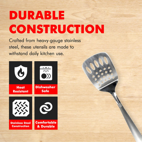Chef Craft Stainless Steel Slotted Turner
