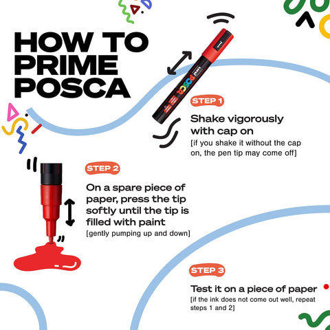 Posca Marker 3M in Orange Glitter, Posca Pens for Art Supplies, School Supplies, Rock Art, Fabric Paint, Fabric Markers, Paint Pen, Art Markers, Posca Paint Markers