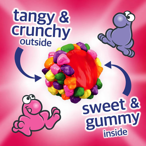 NERDS Gummy Clusters Candy, Rainbow, Crunchy and Gummy, 5 oz