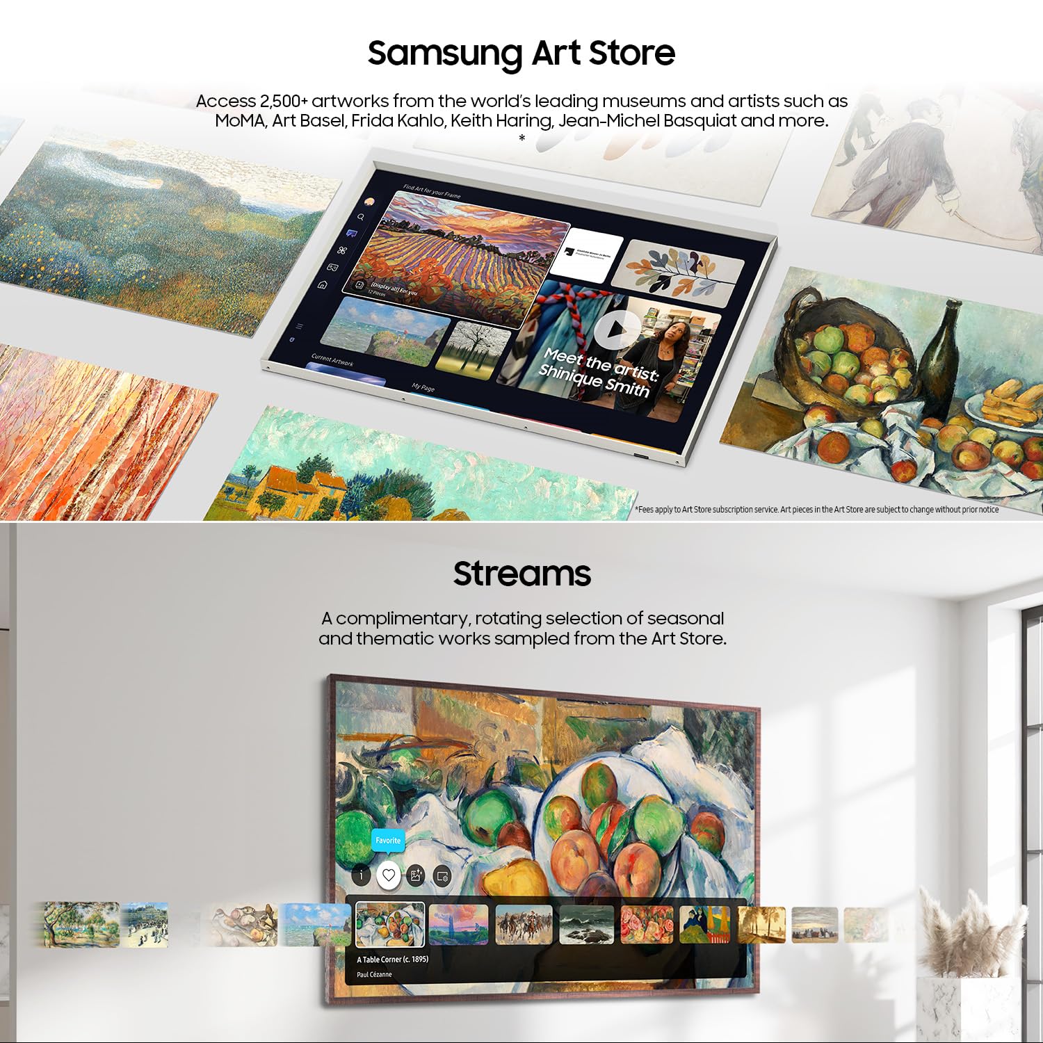 SAMSUNG 65-Inch Class QLED 4K LS03D The Frame Series Quantum HDR Smart TV w/Dolby Atmos, Art Mode, Anti-Reflection, Customizable Frame, Slim Fit Wall Mount with Alexa Built-in (QN65LS03D, 2024 Model)