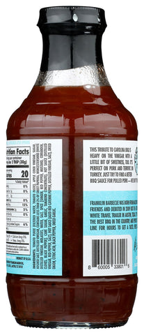 Franklin Barbecue, Sauce Vinegar Barbeque, 18 Ounce