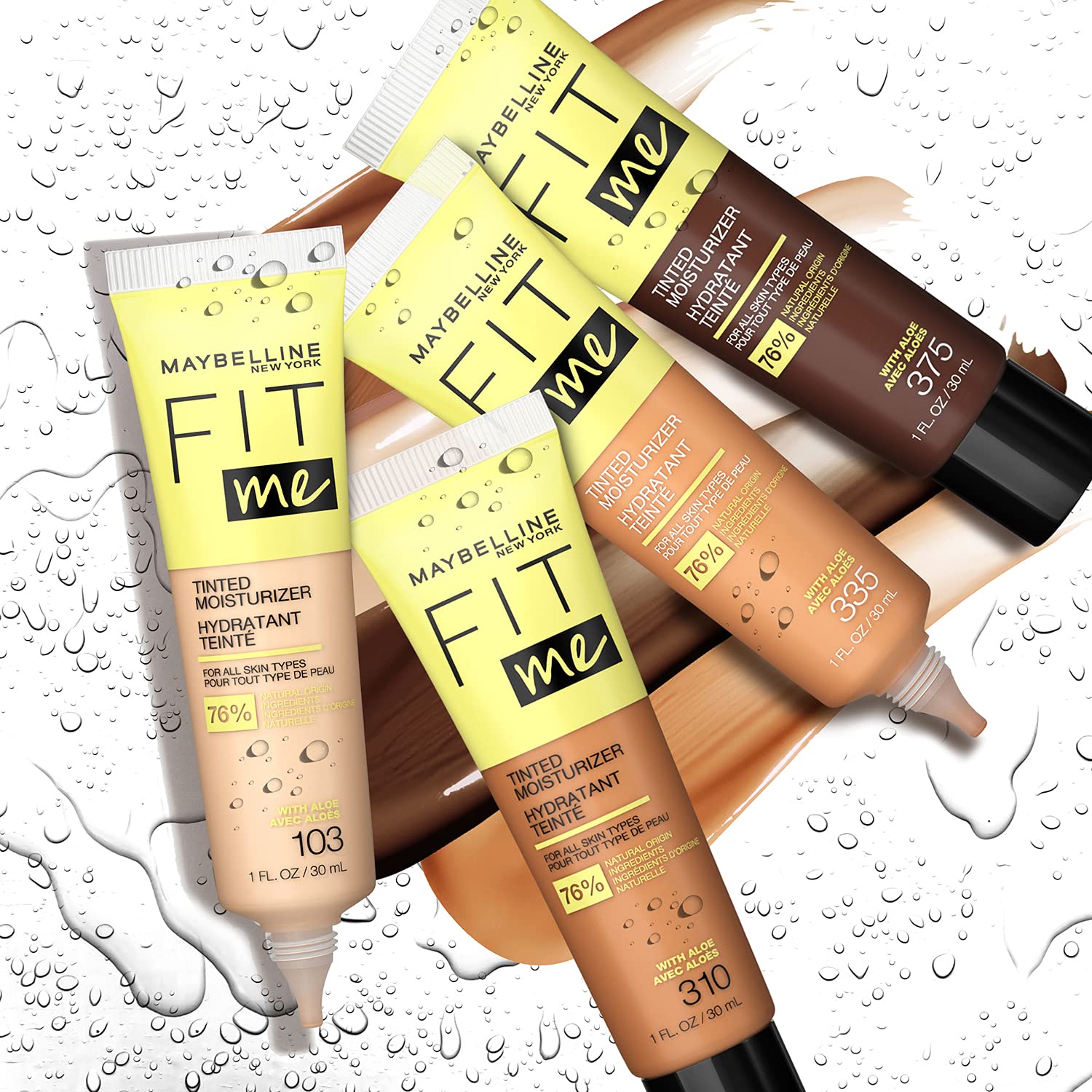 Maybelline Fit Me Tinted Moisturizer, Natural Coverage, Face Makeup, 370, 1 Count