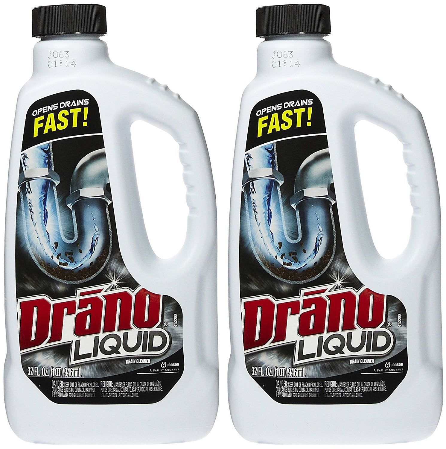 Drano Liquid Clog Remover, Regular Formula - 32 oz - 2 pk