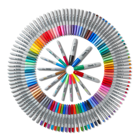 Sharpie Permanent Markers Ultimate Collection Fine and Ultra Fine Points Assorted Colors 115 Count
