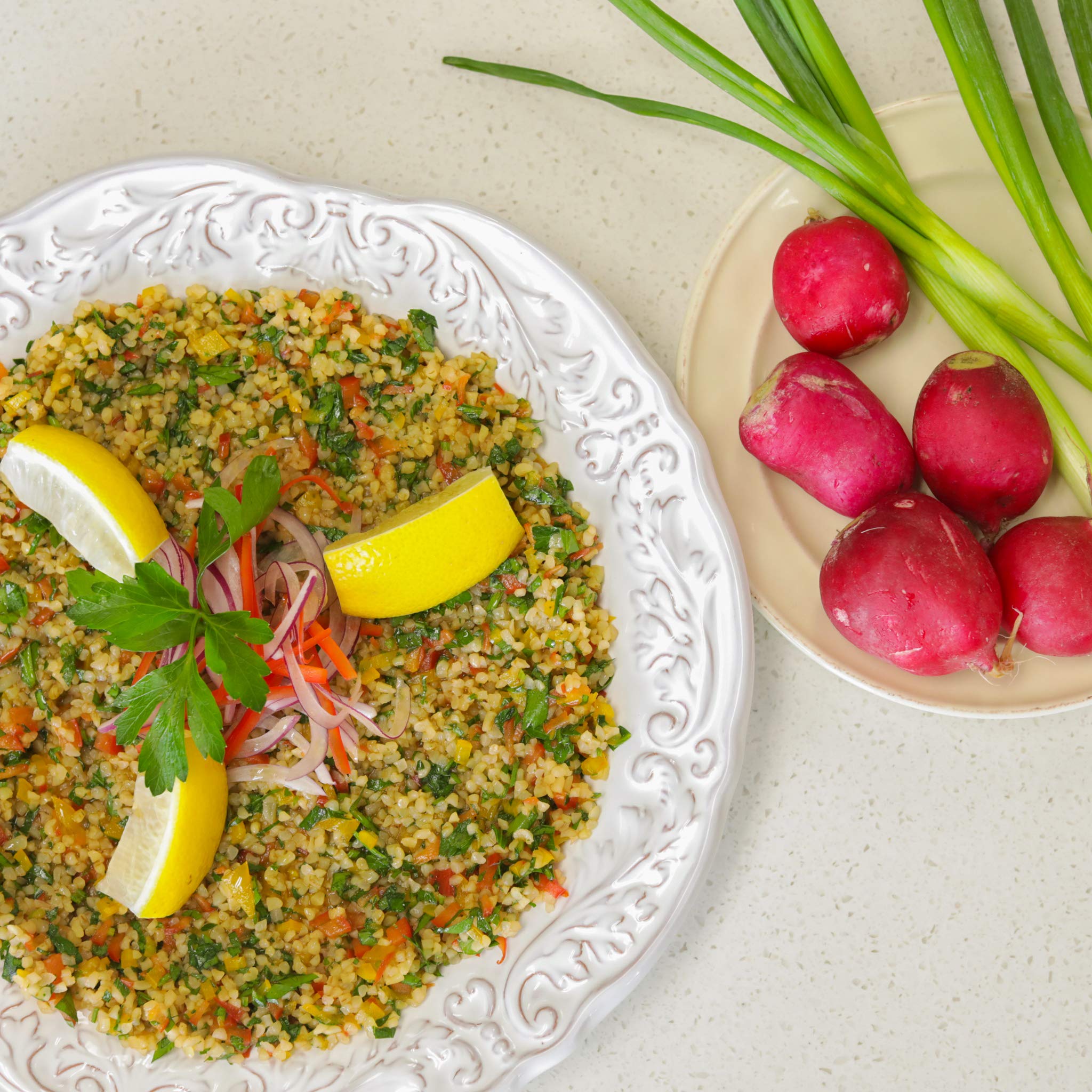 Ziyad Cracked Wheat Bulgur – Fiber-Rich Whole Grain, Nutty Flavor & Chewy Texture – Ideal for Tabbouleh, Kibbeh, Curries, Soups & Salads – Easy 30-Minute Prep, Vegan – No. 2 Medium, 16oz