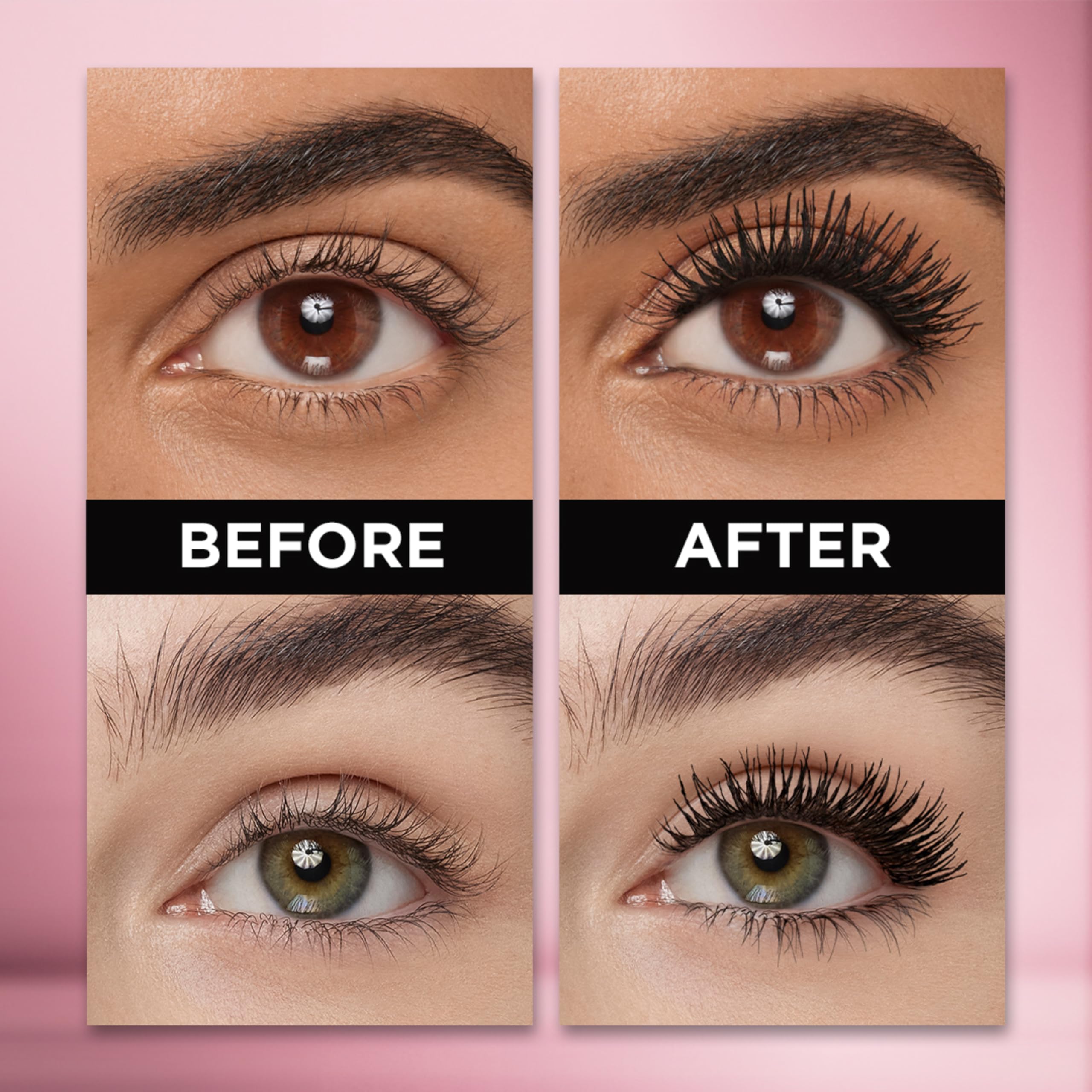 L’Oréal Paris Makeup Voluminous Lash Paradise Mascara, Voluptuous Volume, Intense Length, Feathery Soft Full Lashes, No Flaking, No Smudging, No Clumping, Mystic Black, 0.28 Fl Oz (Pack of 1)