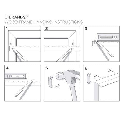 U Brands Cork Bulletin Board, 48" x 72" Inches, Birch Wood Frame