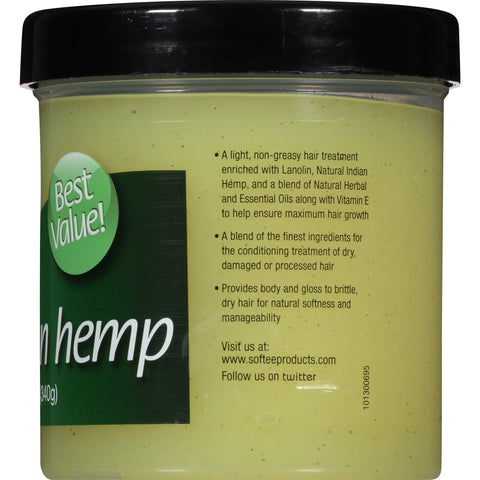 Softee Hair & Scalp Treatment - Indian Hemp 12 oz.
