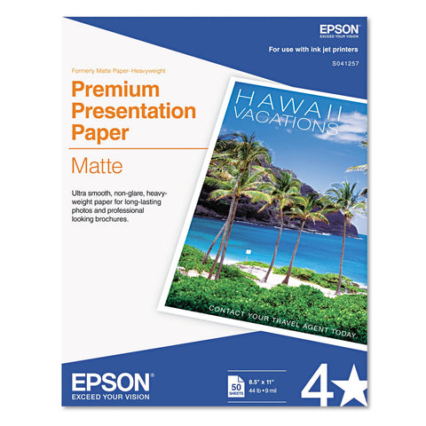 Epson MATTE PAPER,HEAVYWEIGHT,LETTER SIZE