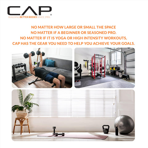 CAP Barbell 12 LB Rubber Coated Hex Dumbbell Hand Weight - Single | Chrome Handle
