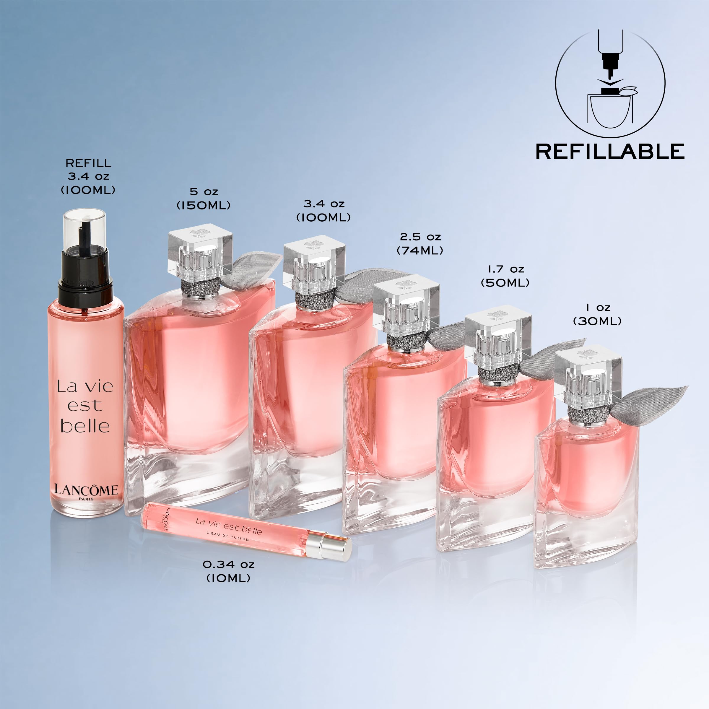 Lancôme La Vie Est Belle Eau de Parfum - Long Lasting Fragrance with Notes of Iris, Earthy Patchouli, Warm Vanilla & Spun Sugar - Floral & Sweet Women's Perfume, 0.5 Fl Oz