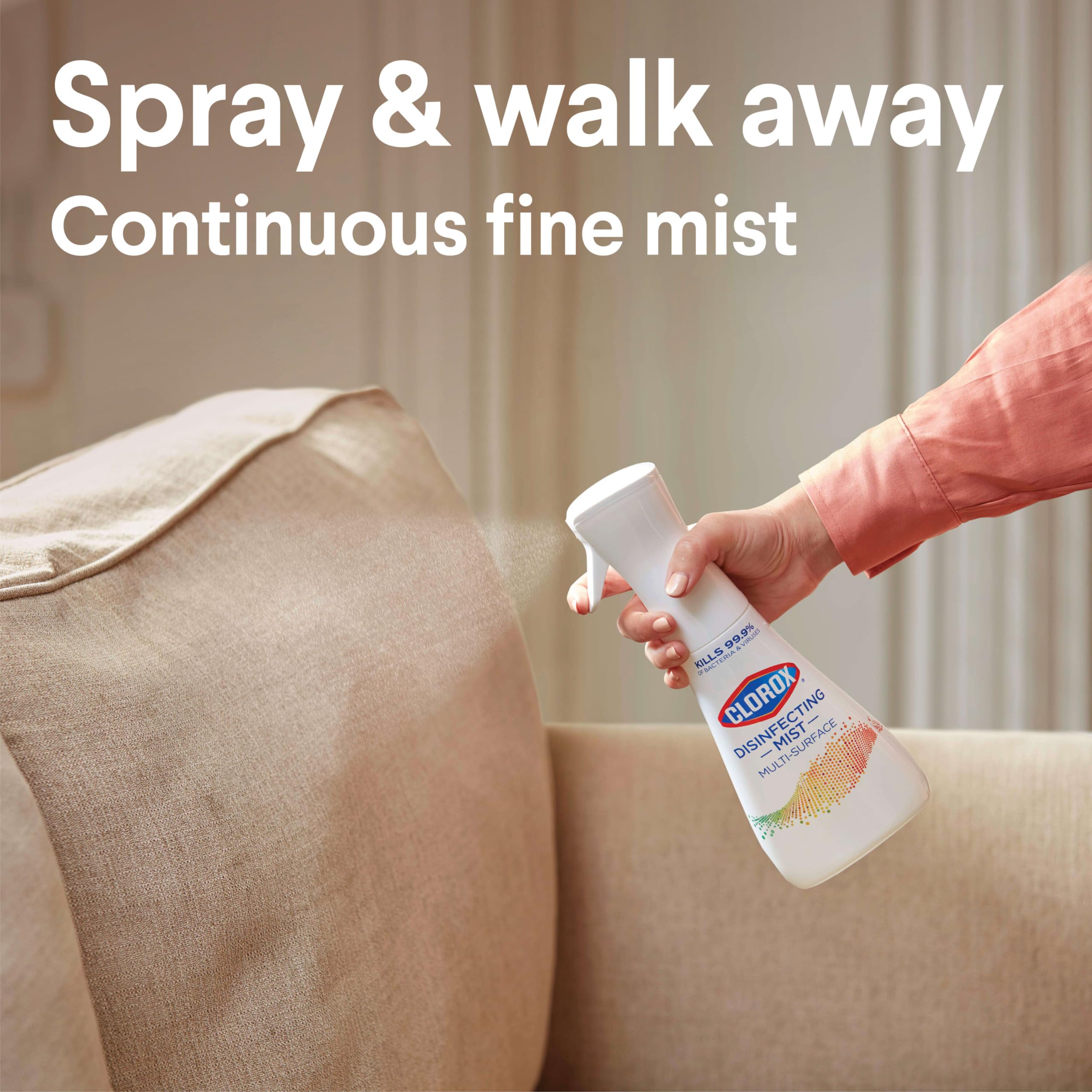 Clorox Disinfecting Mist, Eucalyptus Peppermint, Disinfecting Spray, 16 Fluid Ounces