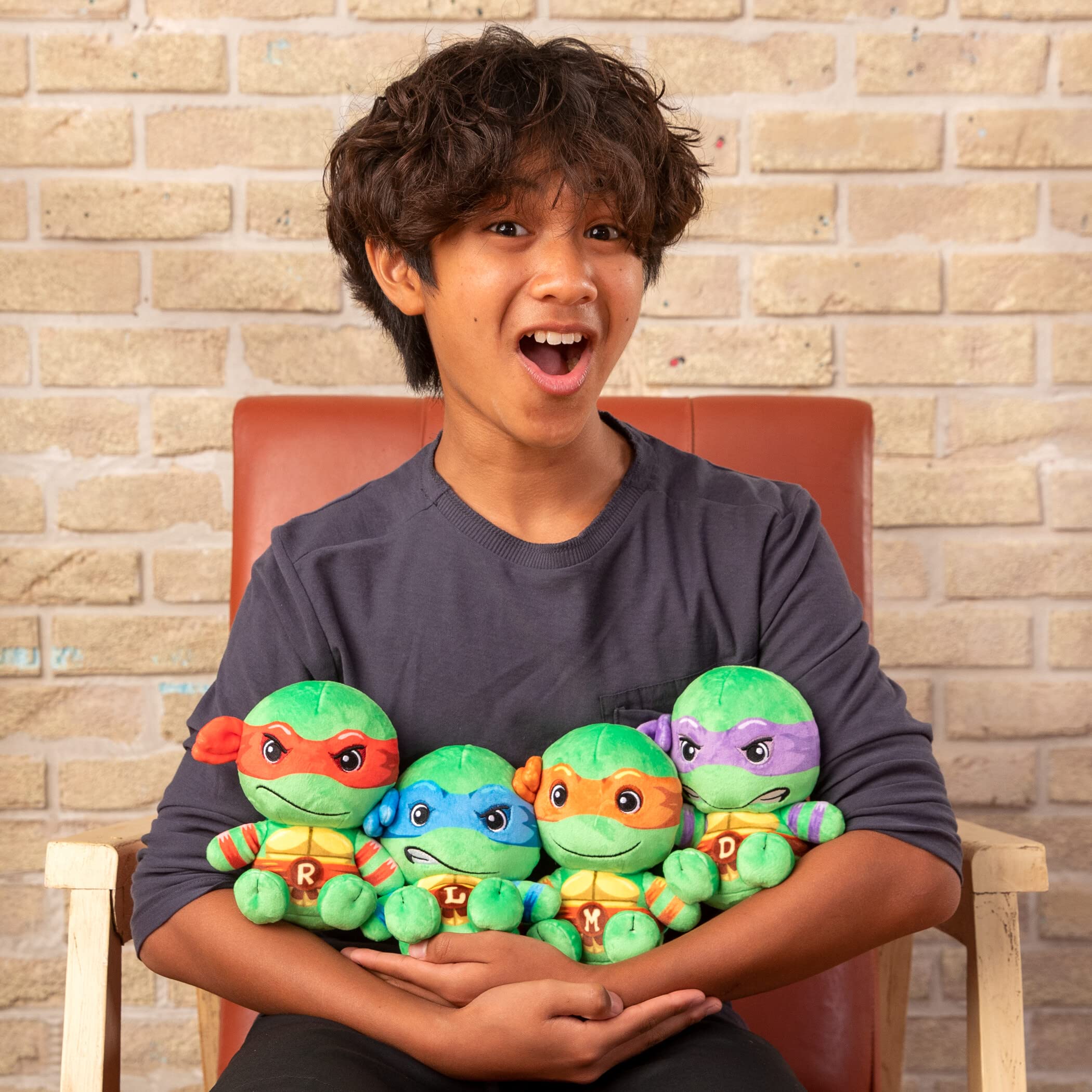 Club Mocchi-Mocchi- Teenage Mutant Ninja Turtles Plush - TMNT Leonardo Plushie - Ninja Turtle Stuffed Animal Toys and Room Decor - Plush Collectible TMNT Figures - 6 inch