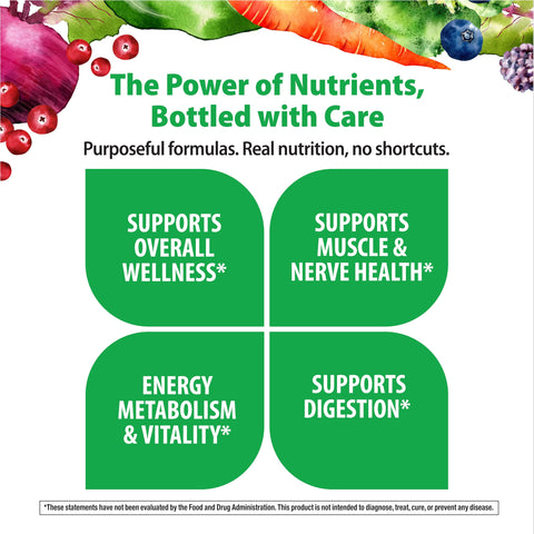 Rainbow Light Mens Multivitamin One + for 50 Plus | 60 Caplets | Supports Muscle Health | with Vitamins C, D, and Zinc | Real Food Nutrients, Digestive Enzymes & Probiotics