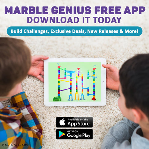 Marble Genius Marble Run Super Set, STEM Toys & Maze Construction Building - 150 Translucent Track Pieces & Glass Marble for Family, Kids Toddlers Ages 4-8 - Fun Holiday Creative Gifts