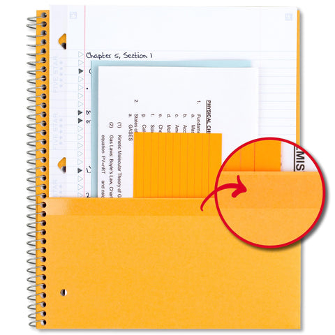 Five Star Spiral Notebooks Plus Study App, 2 Pack, 5 Subject, College Ruled Paper, 11" x 8-1/2", 200 Sheets, Black & White (73035)
