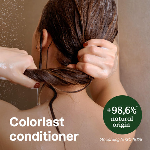 ATTITUDE Colorlast Conditioner, Patchouli and Black Pepper, with Essential Oils, Vegan & Plant-Based, Aluminum Bottle, For Color Treated Hair, 16 Fl Oz
