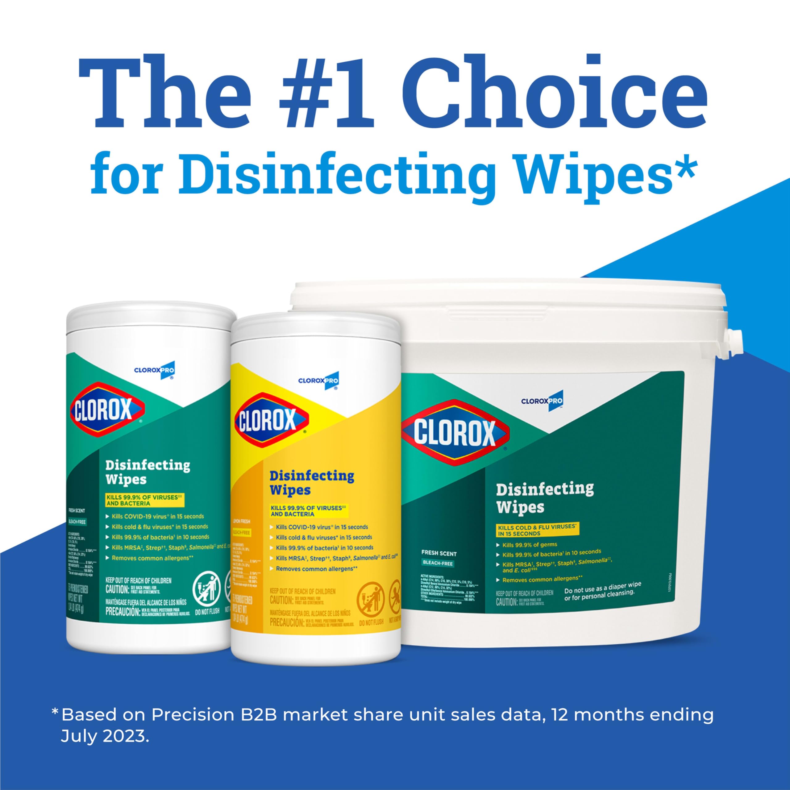 CloroxPro Clorox Disinfecting Wipes, Fresh Scent, 75 Count (Package May Vary)